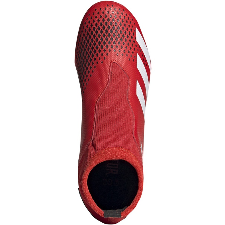 Adidas Predator 20.3 Ll Fg Jr EF1907 football boots red, black 1