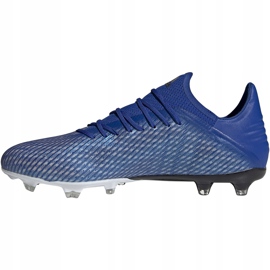 Adidas X 19.2 Fg soccer shoes blue EG7128 1