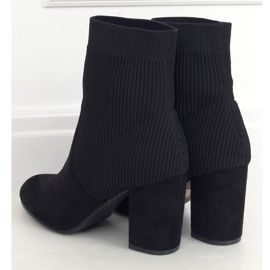 Black sock boots 7980-GA Black 1