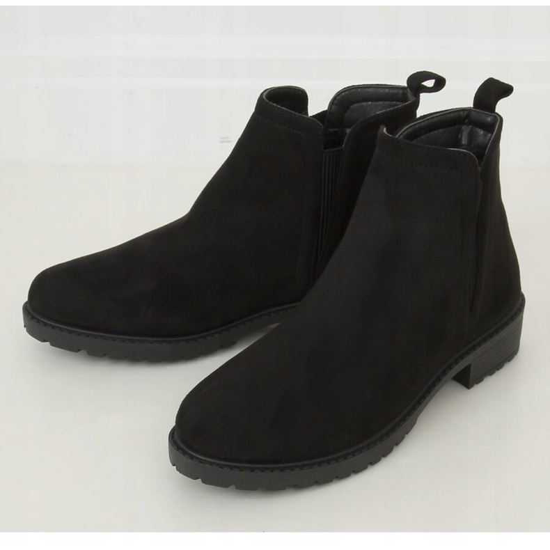Black Chelsea boots for women JB044 Black 2