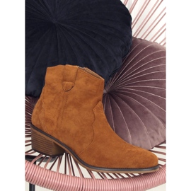Boots low heel camel 99-63 Camel brown 1
