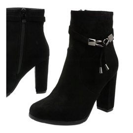 Black suede ankle boots on the Sherbrooke post 1