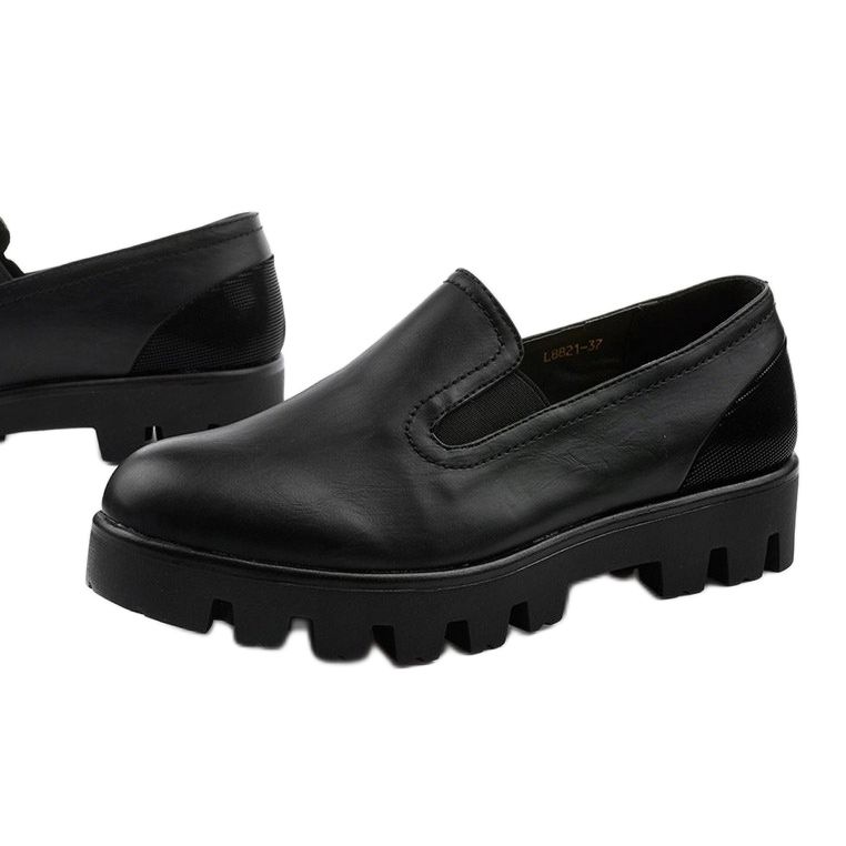 Black Crash women's slip-on shoes 1