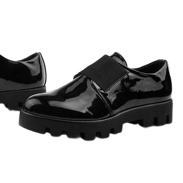 Corda black women's slip-on shoes 1