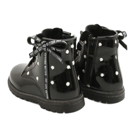 Evento Girls' boots, lacquered bow 20DZ60-3246 black 3 Evento Girls' boots, lacquered bow 20DZ60-3246 black 3