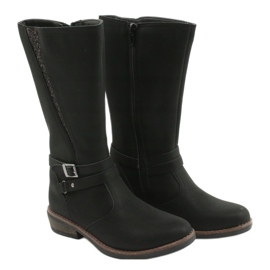 American Club Long boots with glitter black American GC24 / 20 3 American Club Long boots with glitter black American GC24 / 20 3