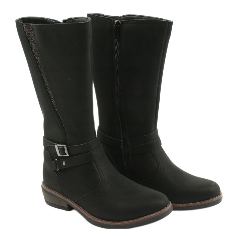 American Club Long boots with glitter black American GC24 / 20 3 American Club Long boots with glitter black American GC24 / 20 3