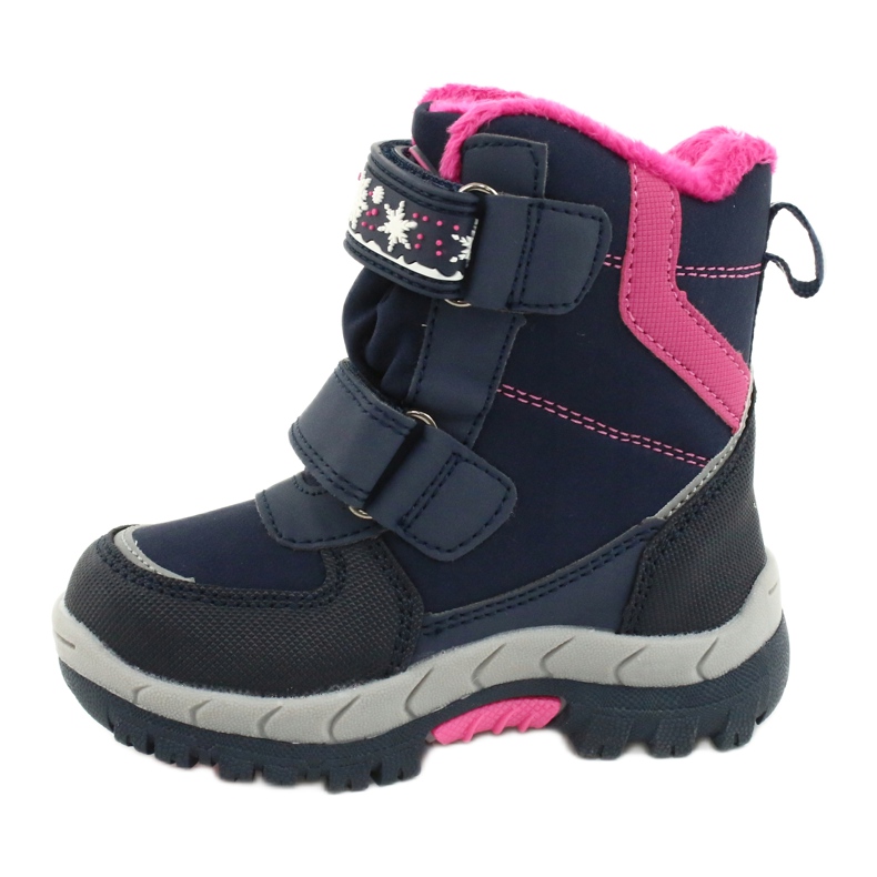 American Club softshell boots with HL47 / 20 navy membrane navy blue pink 1
