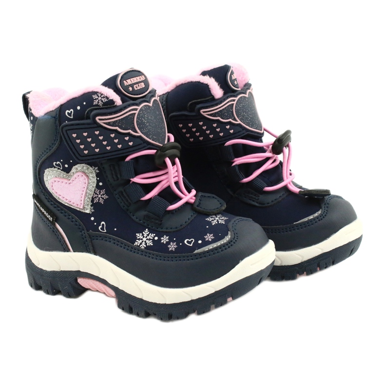 American Club softshell boots with HL48 / 20 navy membrane navy blue pink silver 4 American Club softshell boots with HL48 / 20 navy membrane navy blue pink silver 4