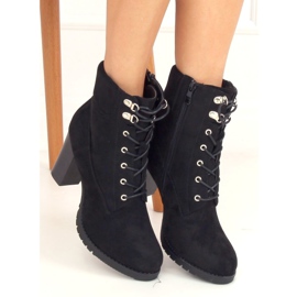 Black high-heeled timber boots BH2568-KB Black 2 Black high-heeled timber boots BH2568-KB Black 2