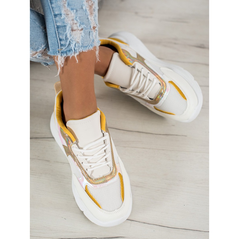 SHELOVET Fashionable Sneakers white 2 SHELOVET Fashionable Sneakers white 2