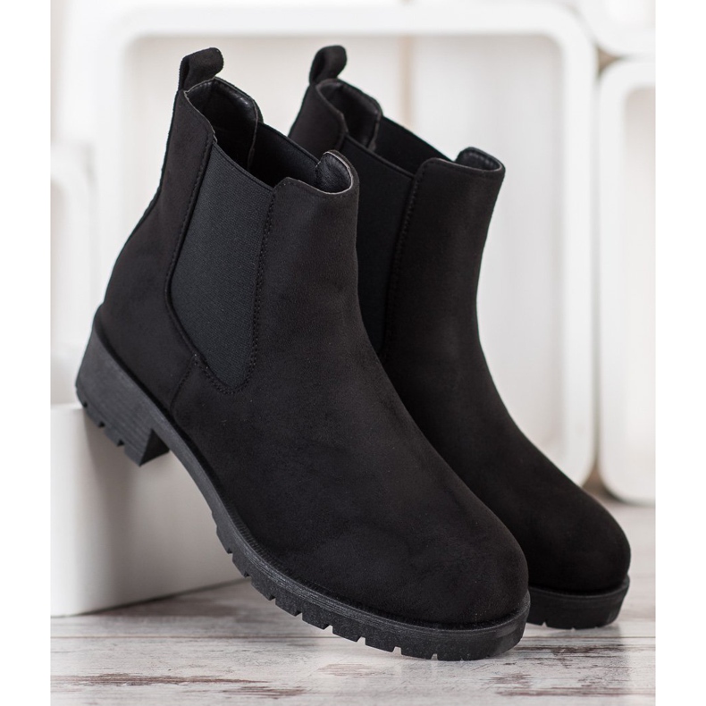 SHELOVET Black Chelsea Boots 1