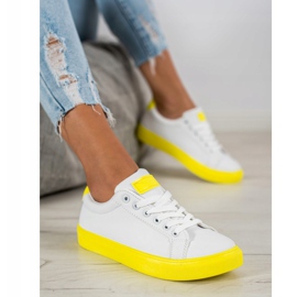 SHELOVET Footwear With Yellow Sole white 1