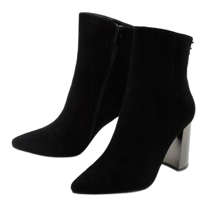 Black ankle boots with eco-suede Armory 2