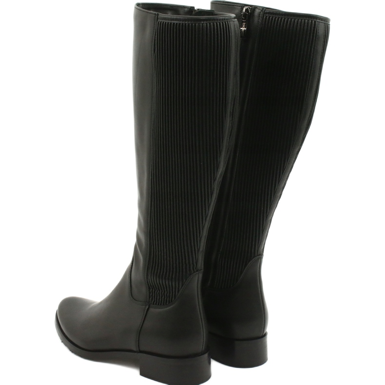 Black boots with an elastic band Arka 7152 2