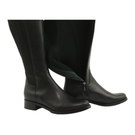 Black boots with an elastic band Arka 7152 5