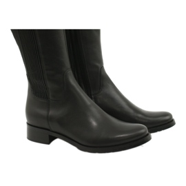 Black boots with an elastic band Arka 7152 4