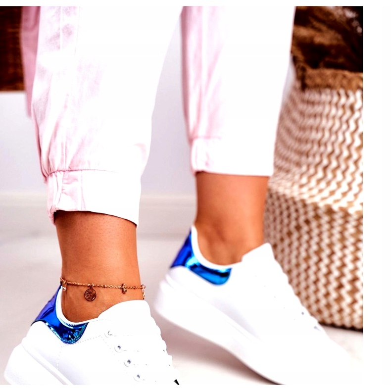 Women's Sport Shoes Lu Boo White Metallic Matilda blue 2