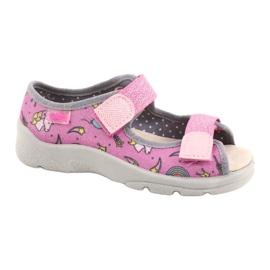 Befado children's shoes 869X136 pink silver grey 2