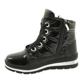 Black snow boots, Caprice 26212-25 019 membrane 1