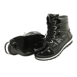 Black snow boots, Caprice 26212-25 019 membrane 2