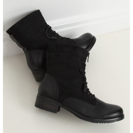 Black military boots 88039 Black 1