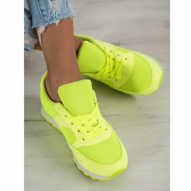 Ideal Shoes Neon Sport Shoes yellow 1