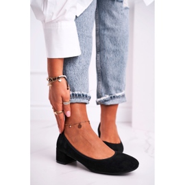 Women's Pumps S.Barski Suede Black Milon 1