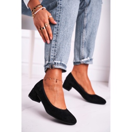Women's Pumps S.Barski Suede Black Milon 2