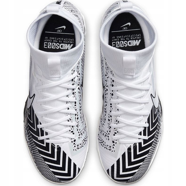 Nike Mercurial Superfly 7 Academy Mds Tf Junior BQ5407 110 football shoe white 1