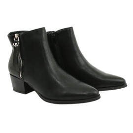 Winter boots on the Jezzi 20BT35-3028 zipper black 4