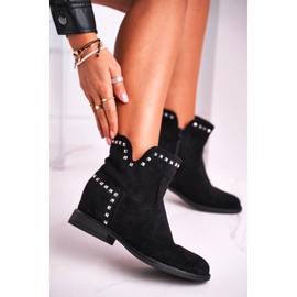 Marquiiz Women's Boots On A Flat Heel Black Autumn Vibes 1