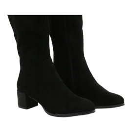 Black Suede Sergio leone KZ299 boots 3 Black Suede Sergio leone KZ299 boots 3