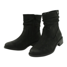 Ruffled Black Boots Sergio Leone BT529 2
