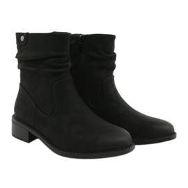 Ruffled Black Boots Sergio Leone BT529 4