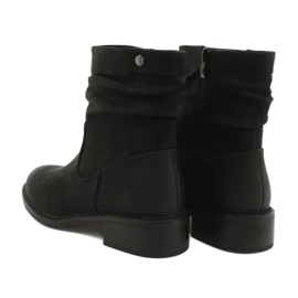 Ruffled Black Boots Sergio Leone BT529 3