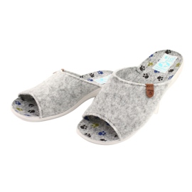 Felt slippers Adanex 25494 gray grey 2