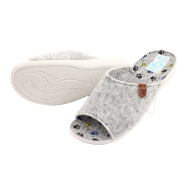Felt slippers Adanex 25494 gray grey 3