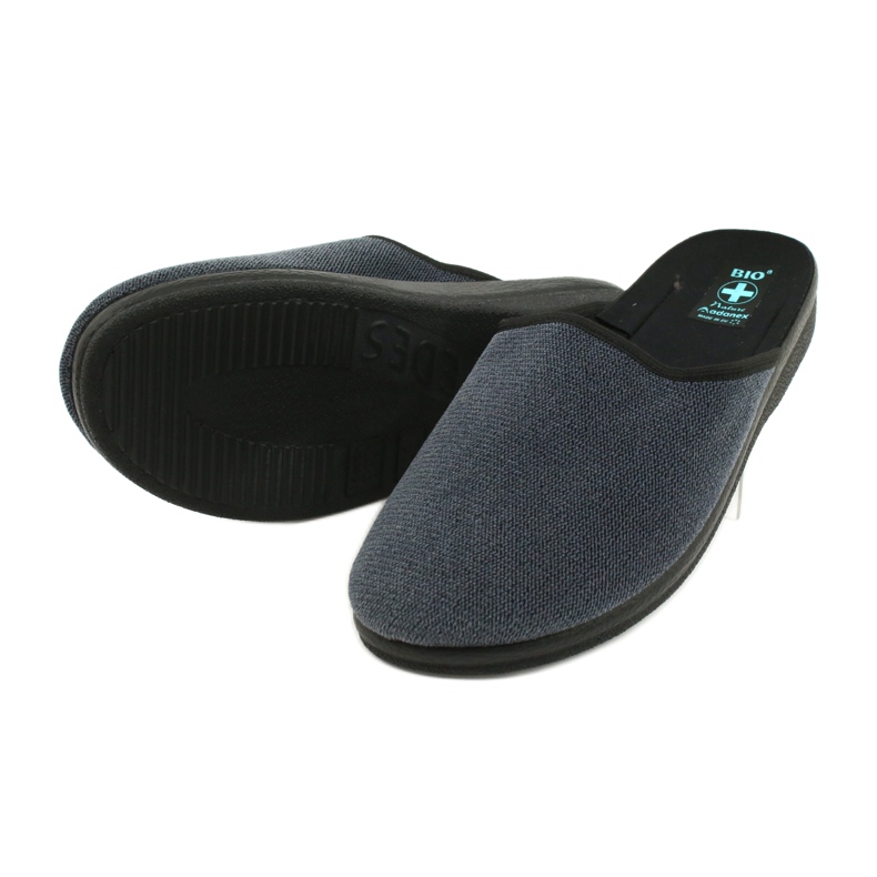 Men's Adanex 24141 slippers black blue 3