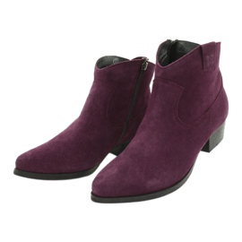 Women's Suede Maciejka Violet Boots 04289-05 1
