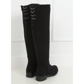 Black women's boots W146-1 Black 1