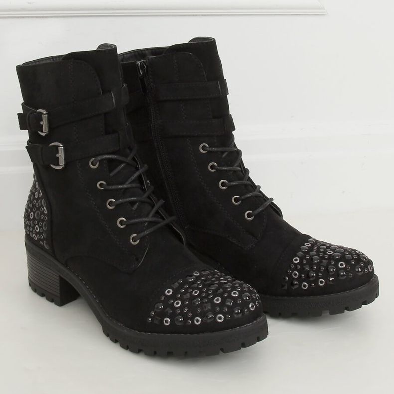 Black Workery boots 88063 Black 1