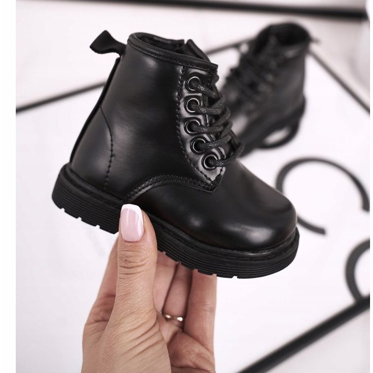 FRROCK Black Ammy Black Warm Boots for Children 1