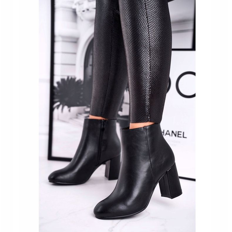 FW1 Women's Boots On Heel Black Gun 2 FW1 Women's Boots On Heel Black Gun 2