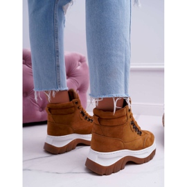 SEA Trekking shoes Women's Trappers Camel Greem brown 2