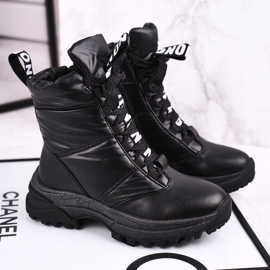 Apawwa Children's Fur-insulated Snow Boots Black Grantes 2 Apawwa Children's Fur-insulated Snow Boots Black Grantes 2