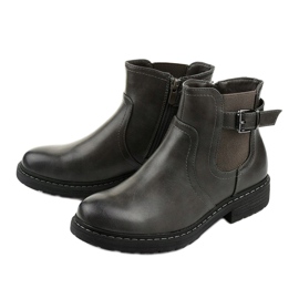 Gray boots from Vicked insulated Jodhpur boots grey 2