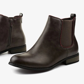 Gray flat Jodhpur boots with an elastic band 20Y8031-1 grey 1