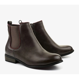 Gray flat Jodhpur boots with an elastic band 20Y8031-1 grey 2