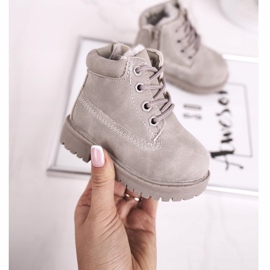 FRROCK Children's Warm Trapper Boots Gray Dexter grey 2